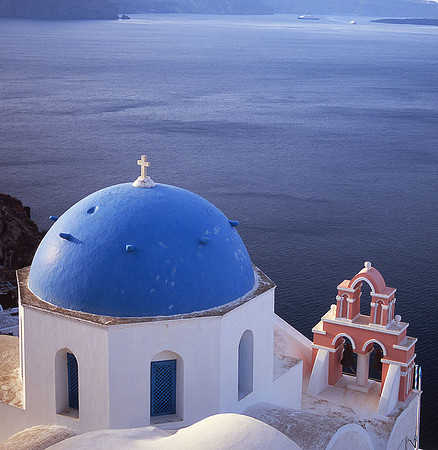Greece - Santorini, Oia  Blue Dome