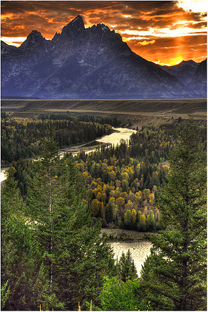 Grand Teton - Snake River Bend Vert.