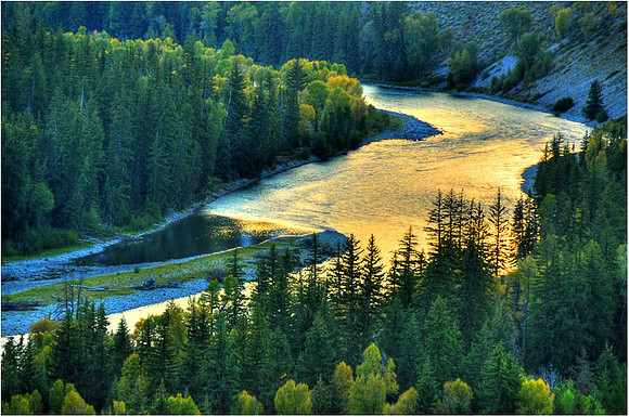 Grand Teton - Snake River evening glow